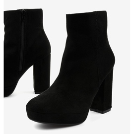 Black suede ankle boots on the Skye post 1