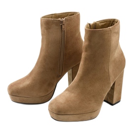 Beige suede ankle boots on the Skye post 2