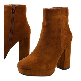 Brown suede ankle boots on the Skye post 1