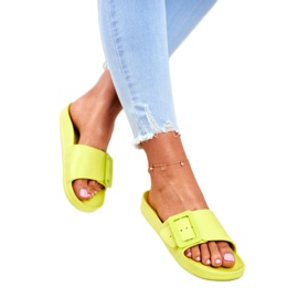 Women's Slippers Big Star with a Green Buckle FF274A390 2