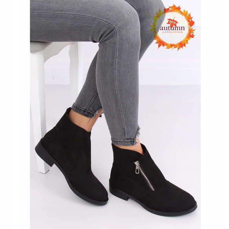 Black suede boots 20195 Black 1