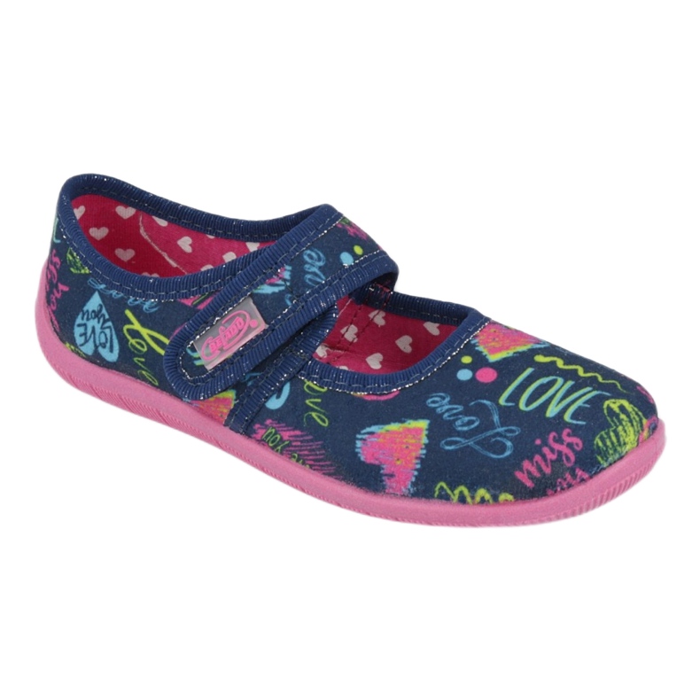 Befado children's shoes 945Y431 navy blue pink multicolored yellow 1
