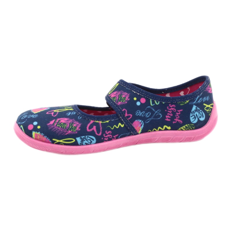 Befado children's shoes 945Y431 navy blue pink multicolored yellow 2