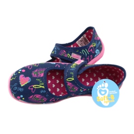 Befado children's shoes 945Y431 navy blue pink multicolored yellow 5