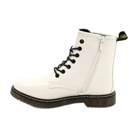 Evento Women's boots, varnished white boots 20bt35-3001 4 Evento Women's boots, varnished white boots 20bt35-3001 4