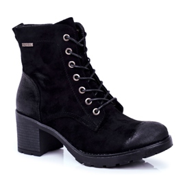 Vinceza Women's Black Warm Boots On Heel Vertigo 4