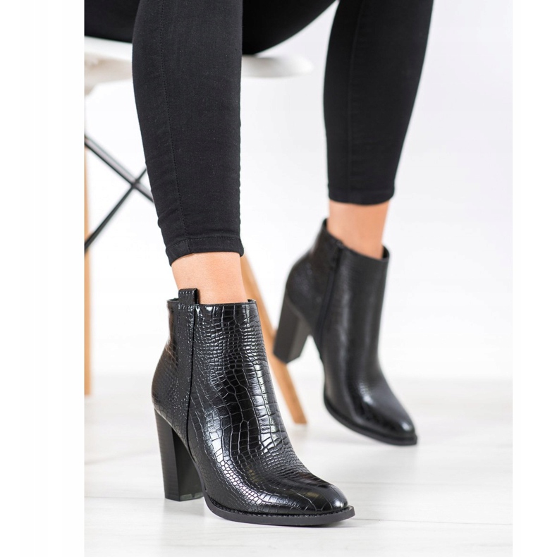 Seastar Eco-leather boots black 2 Seastar Eco-leather boots black 2