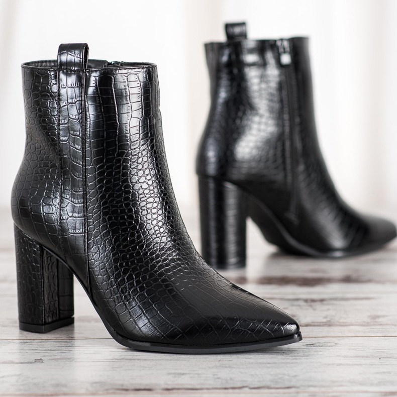 Seastar Stylish boots with a pattern black 2