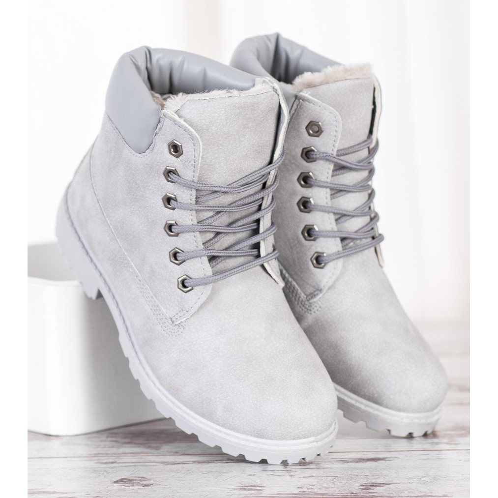 Gray Tied Trappers grey - KeeShoes