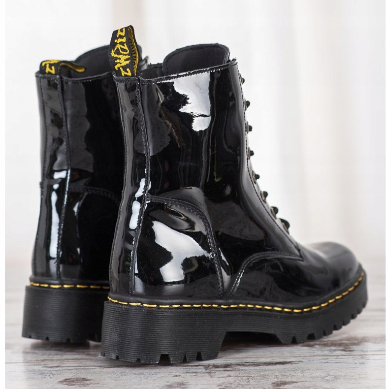MCKEY Leather Boots black 1
