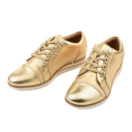 Gold Wedge Sneakers 15S8621 golden 2 Gold Wedge Sneakers 15S8621 golden 2