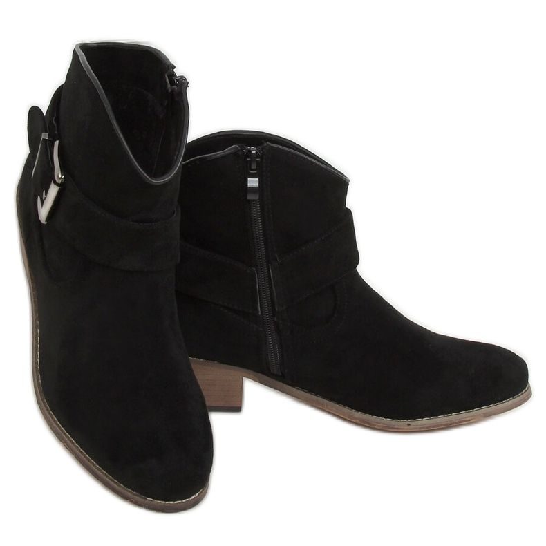 Black Women's black boots E2251 Black 1