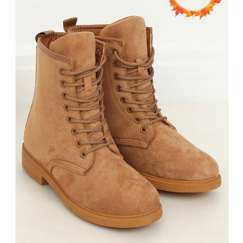 Camel E2002 Camel lace-up boots brown 1