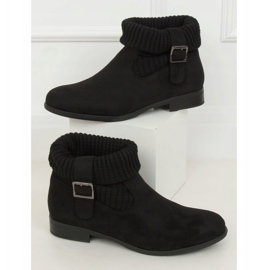 Black DF3526 Black sock boots 1