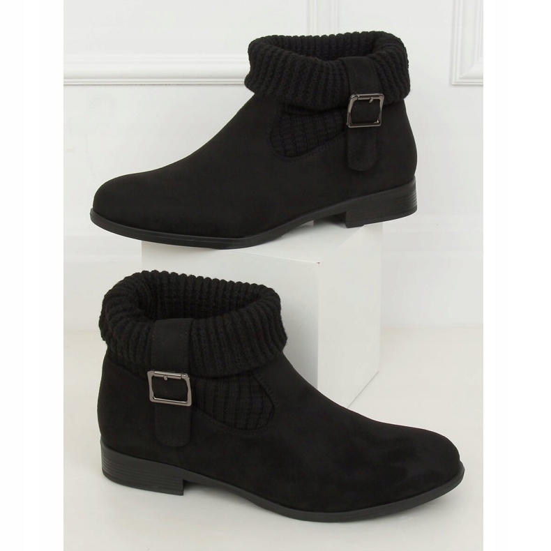 Black DF3526 Black sock boots 1
