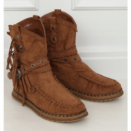 Boots in the style of boho camel ST-17P Camel brown 1