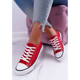 ADY Women's Sneakers Low Material Red FreeTime 1