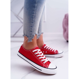 ADY Women's Sneakers Low Material Red FreeTime 2