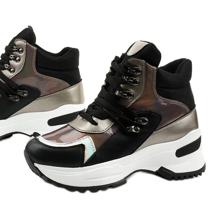 Black Gianna slip-on sneakers multicolored 1