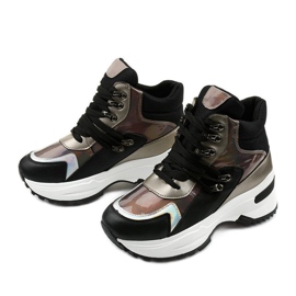 Black Gianna slip-on sneakers multicolored 2