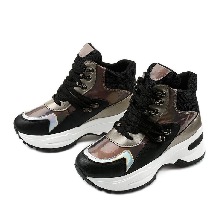 Black Gianna slip-on sneakers multicolored 2