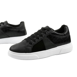 Black stylish women's sneakers BK928 1