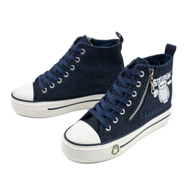 Navy Lynnhurst lace-up sneakers navy blue 2