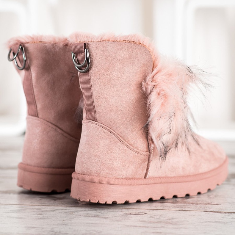 Bella Paris Snow Boots With Fur pink 2 Bella Paris Snow Boots With Fur pink 2