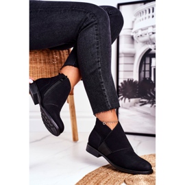 S.Barski Women's Boots Warm Chelsea Boots Flat Heel Black Sirro 2