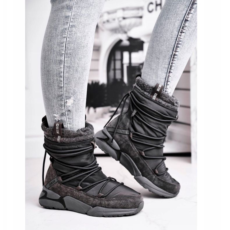 Women's snow boots Big Star Gray GG274629 grey 1