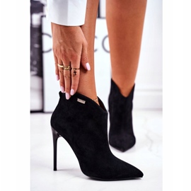 GOE Women's Boots On High Heel Suede Black GG2N3033 2
