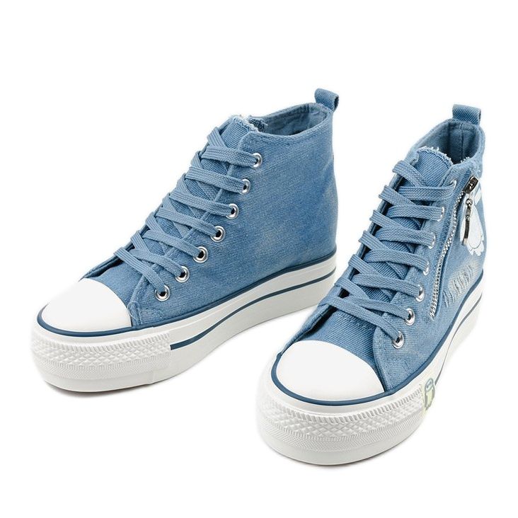 Blue Lynnhurst lace-up sneakers 2