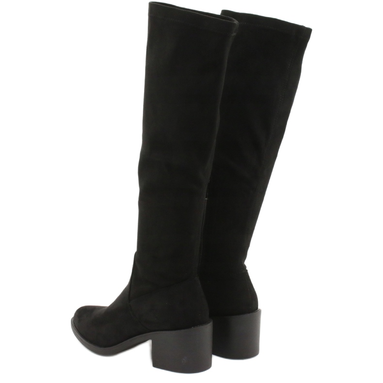 Filippo Suede knee high boots DKZ1585 / 20 BK black 2