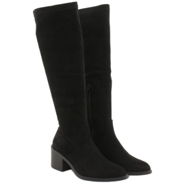 Filippo Suede knee high boots DKZ1585 / 20 BK black 3 Filippo Suede knee high boots DKZ1585 / 20 BK black 3