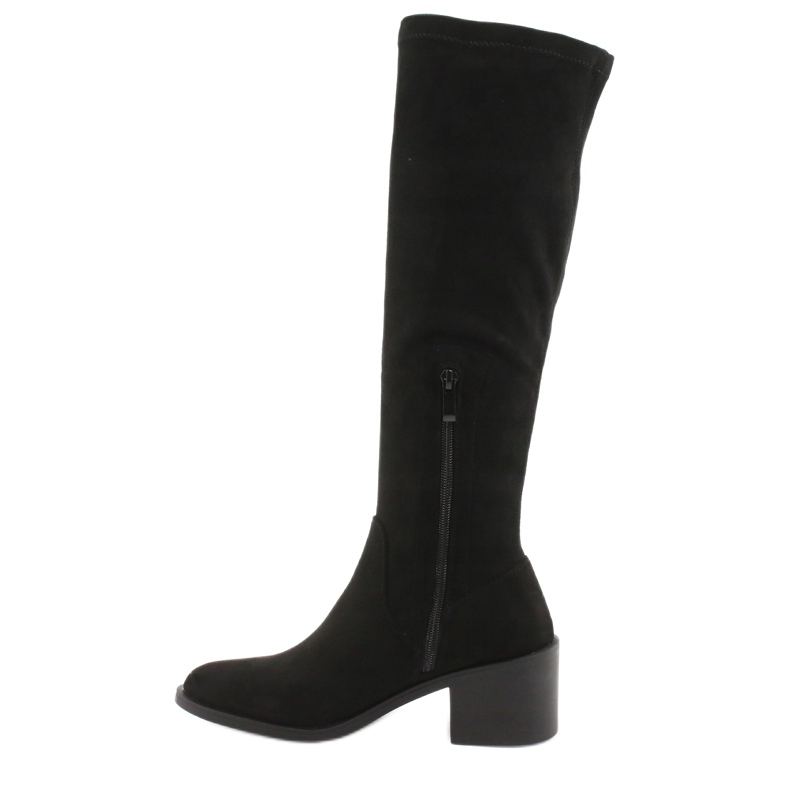 Filippo Suede knee high boots DKZ1585 / 20 BK black 1 Filippo Suede knee high boots DKZ1585 / 20 BK black 1