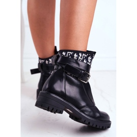 PS1 Black Joyce women's boots with a belt 1