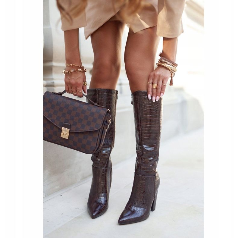 SEA Women's Boots On A Heel Warm Brown Belvim 1 SEA Women's Boots On A Heel Warm Brown Belvim 1