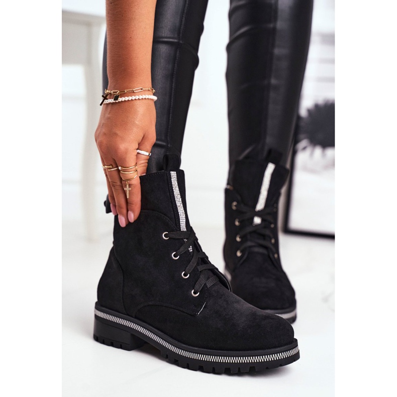 SEA Women's Boots Eco Suede Black Hundret Percent 1