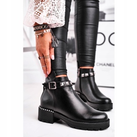 Women's Leather Warm Boots Laura Messi Black 2055 1 Women's Leather Warm Boots Laura Messi Black 2055 1