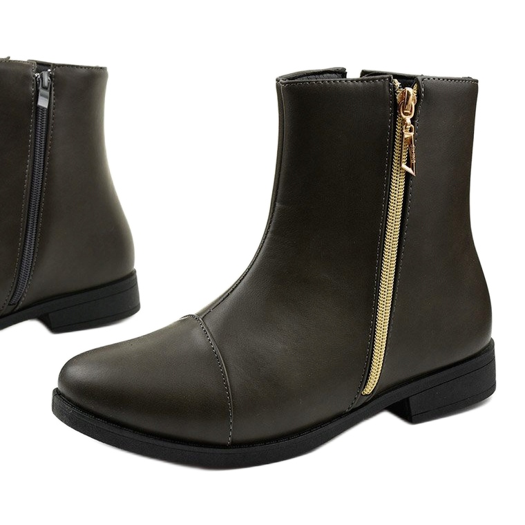 Kelera gray flat women's boots grey 1