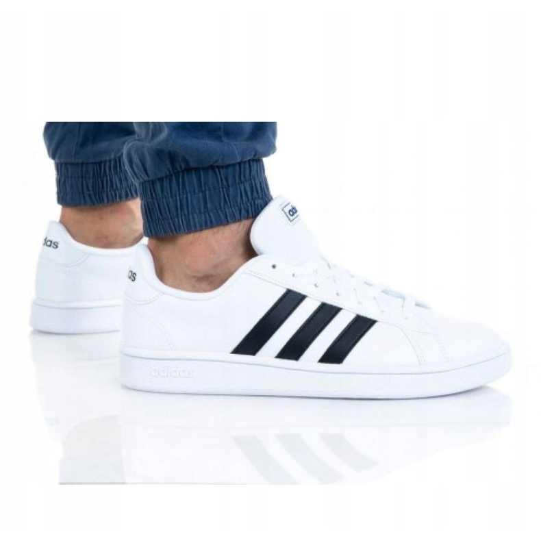 Adidas Grand Court Base M EE7904 shoes white black 4