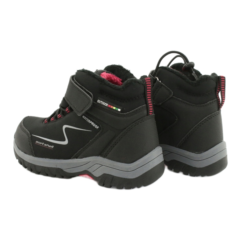 Soft-shell sports boots with American Club HL38 / 20 membrane black red 4