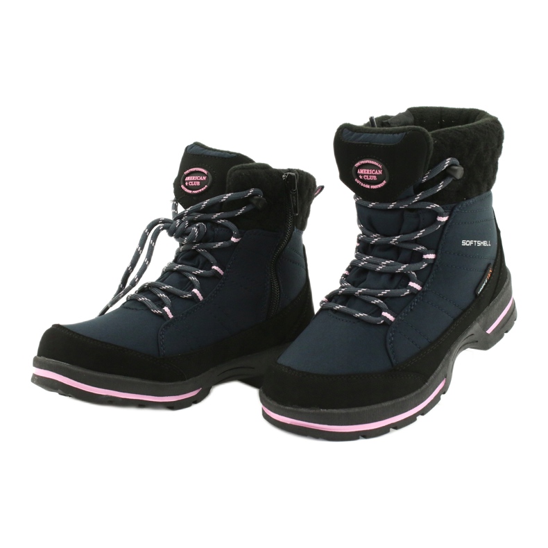 American Club Softhell boots with SN03 / 20 membrane black navy blue pink 2