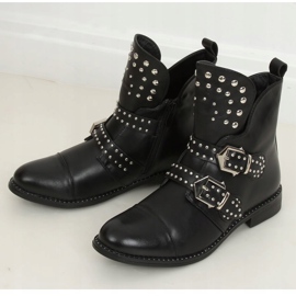 Black Boots with studs black A2300 Black 1