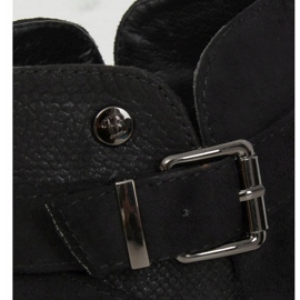 Black CM-8M5 Black high-soled boots 1