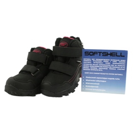 American Club Softshell boots with a membrane black red 4