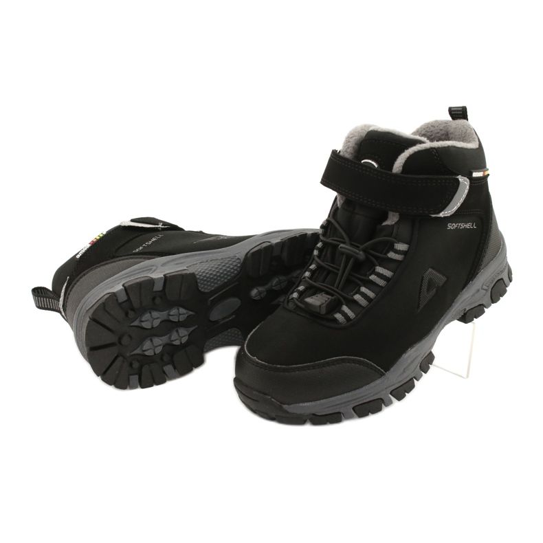 American Club American softshell boots winter boots with a membrane black grey 3
