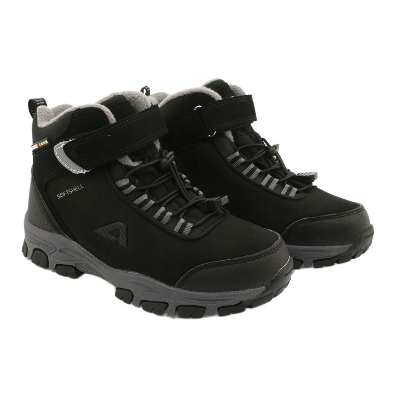 American Club American softshell boots winter boots with a membrane black grey 4