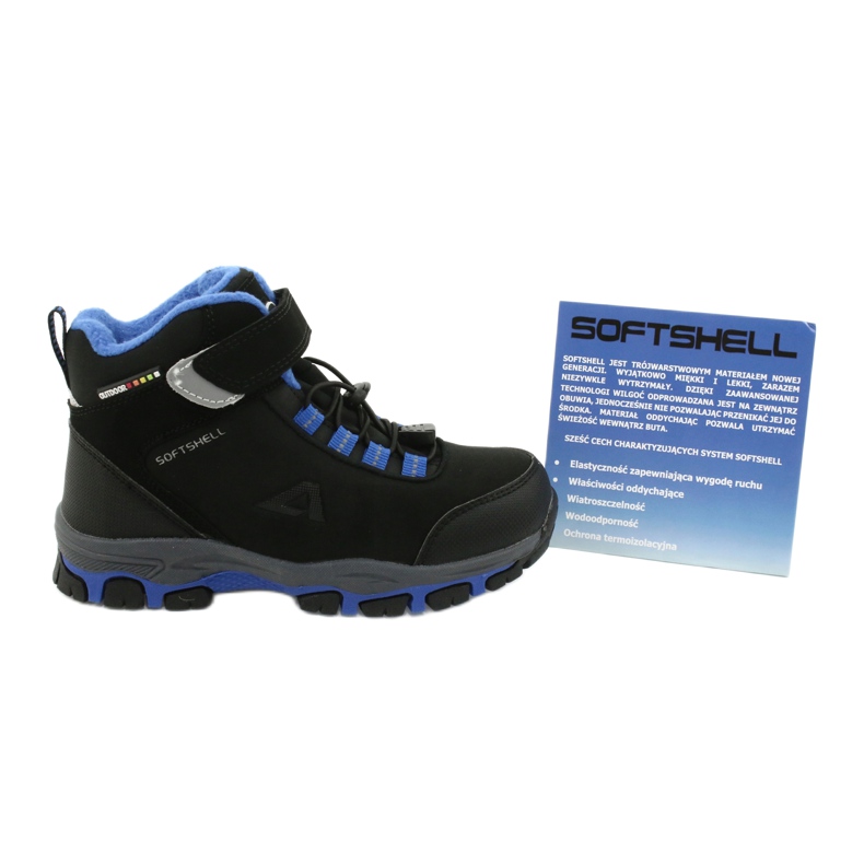 American Club American Softshell boots waterproof boots with a membrane black blue 5