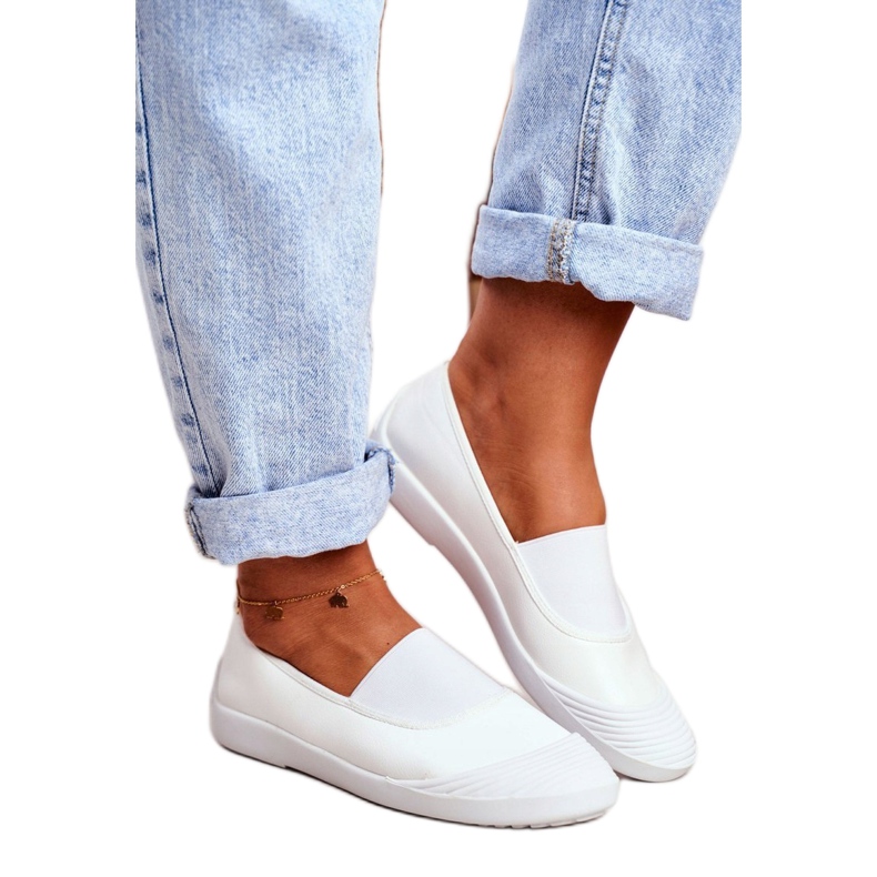 LU BOO Sneakers Slip On Slip-on Sneakers White Justy 1